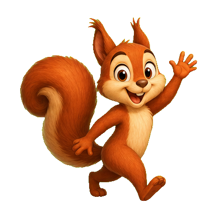 Speedy the Walnut Learning squirrel